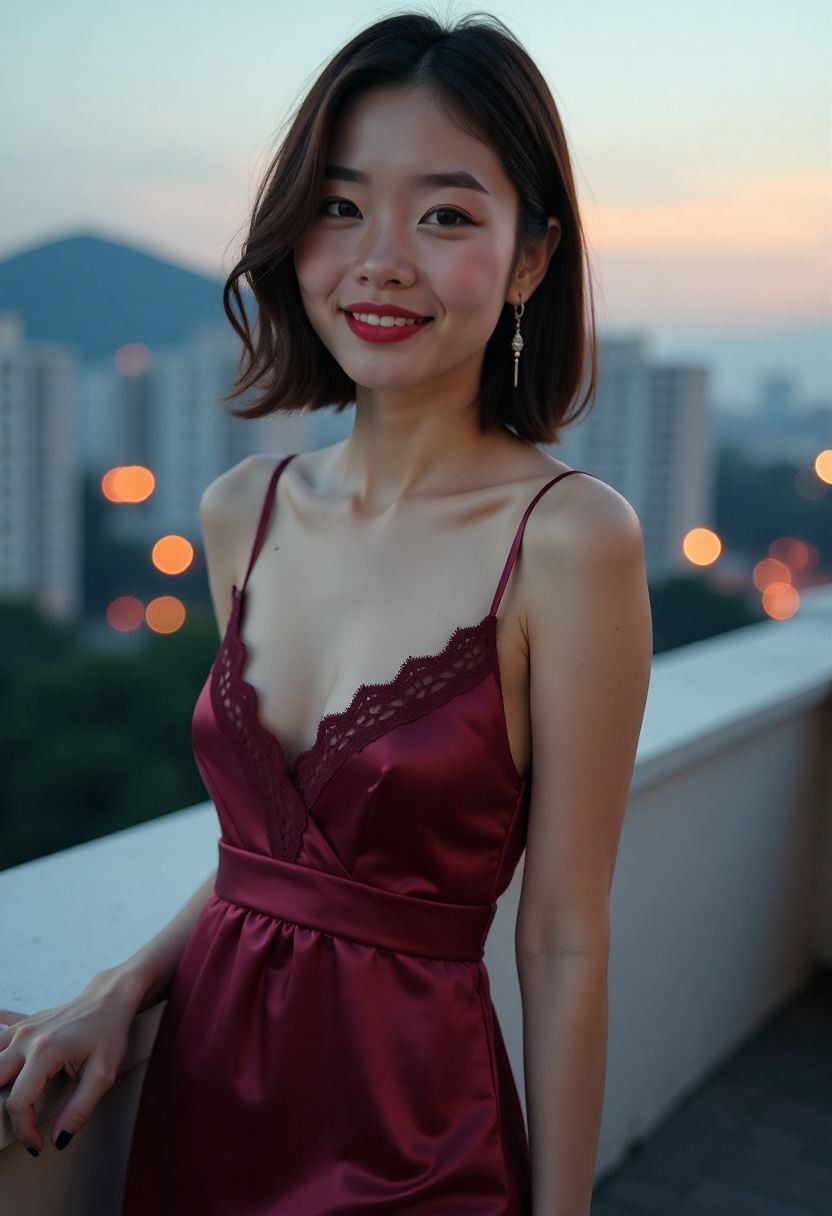 带有奇幻灯光的深夜便利店场景